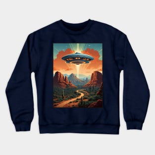 Alien Invasion In Sedona Arizona Crewneck Sweatshirt